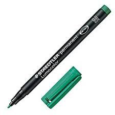 LUMOCOLOR 317 PEN PERMANENT MEDIUM GREEN