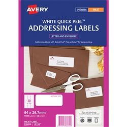 AVERY INKJET LABELS J8158 30UP PKT/50