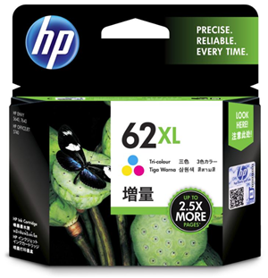 INKJET CARTRIDGE HP 62XL TRI COLOUR