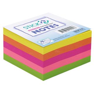 HOPAX STICK'N NOTE RAINBOW NEON 76X76MM