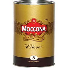 COFFEE MOCCONA DARK ROAST 500GM TIN