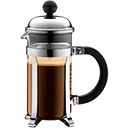 BODUM CHROME COFFEE PLUNGER 3 CUP