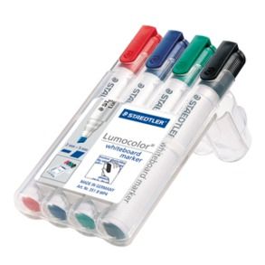 STAEDTLER WHITEBOARD MARKERS 351 PK4 CH