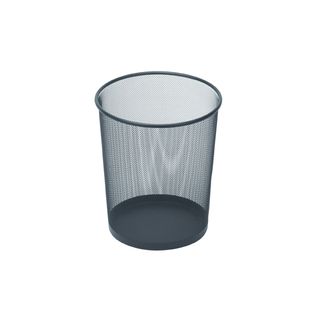 ESSELTE METAL MESH WASTE BIN 10L BLACK