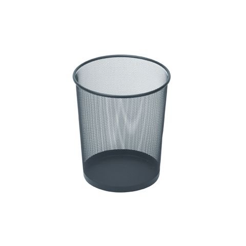 ESSELTE METAL MESH WASTE BIN 10L BLACK