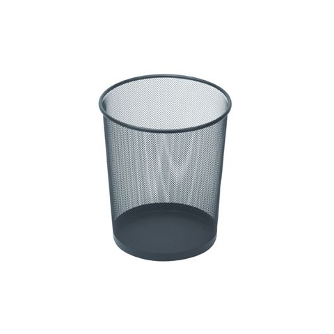 ESSELTE METAL MESH WASTE BIN 10L BLACK