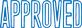 XSTAMPER APPROVED STAMP 1008 BLUE