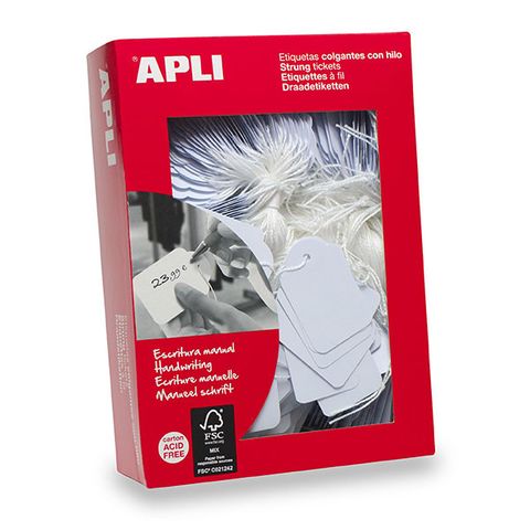 APLI STRUNG TAGS 389 18x29MM BUNDLE/100