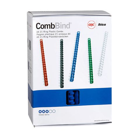 PLASTIC BINDING COILS BLUE 19MM PKT/100