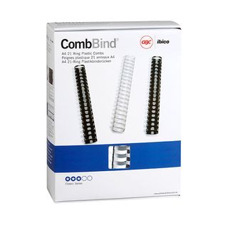 PLASTIC BINDING COILS WHITE 32MM PKT/50