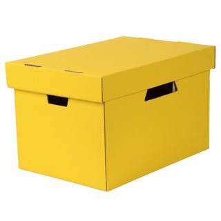 ESSELTE ARCHIVE BOX WITH LID YELLOW
