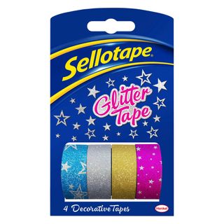 SELLOTAPE GLITTER TAPE REFILL 18X3M PK4