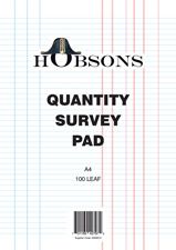 QUANTITY SURVEY PAD HOBSON