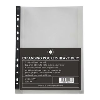 OSC A4 HD COPYSAFE EXPANDING POCKET PK/5