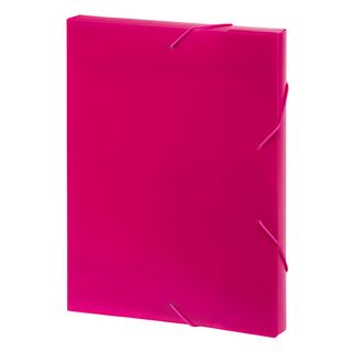 MARBIG DOCUMENT BOX A4 PP 30CM PINK