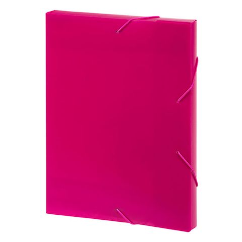 MARBIG DOCUMENT BOX A4 PP 30CM PINK