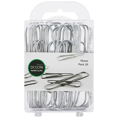 PAPER CLIPS DIXON 95MM  PKT/20