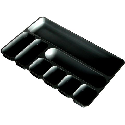 DESK DRAWER ORGANISER BLACK METRO