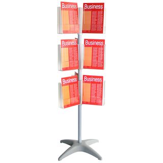 BROCHURE HOLDER CAROUSEL A4 3 LEVEL