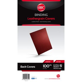 BINDING COVERS A4 LEATHERGRAIN MAROON