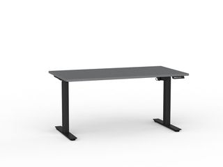 AGILE ELECTRIC DESK 1500X800MM BLK/SILVE