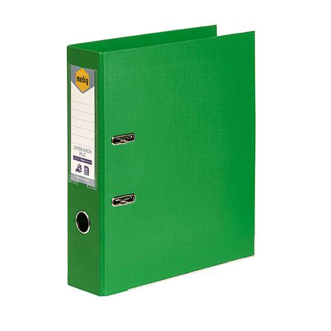 MARBIG LEVER ARCH FILE A4 PE GREEN