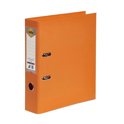 MARBIG LEVER ARCH FILE A4 PE ORANGE