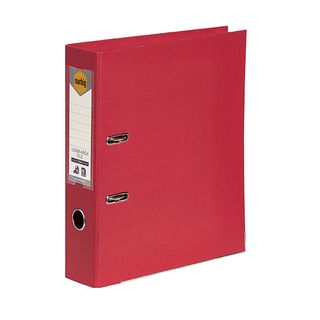 MARBIG LEVER ARCH FILE A4 PE DEEP RED