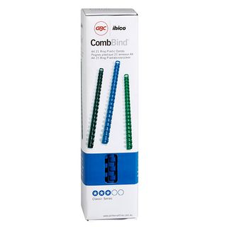 PLASTIC BINDING COILS BLUE 10MM PKT/100