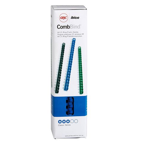 PLASTIC BINDING COILS BLUE 10MM PKT/100