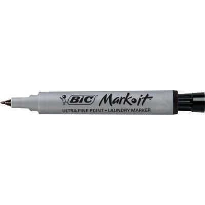 LAUNDRY MARKER BIC MARK-IT BLACK