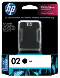 C8721WA BLACK CARTRIDGE HP #02