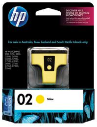 C8773WA YELLOW CARTRIDGE HP #02