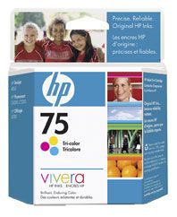 HP INK CARTRIDGE CB337WA 75 TRI COLOUR