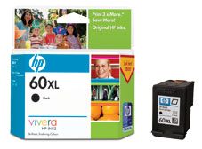 INKJET CARTRIDGE HI CAP HP60XL BLACK HP