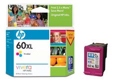 INKJET CARTRIDGE HI CAP HP60XL COLOUR HP