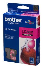 INK CARTRIDGE LC38M MAGENTA BROTHER