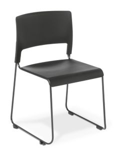 VISITOR CHAIR EDEN SLIM LINKABLE BLACK