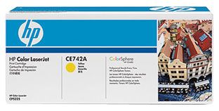 LASER TONER HP CE742A YELLOW