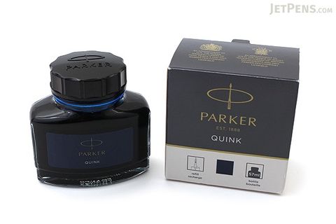 FOUNTAIN PEN INK PARKER QUINK BLUE PERM