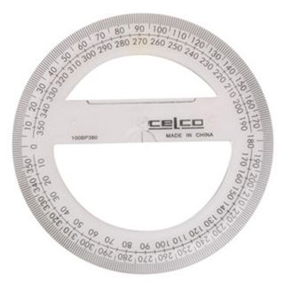 PROTRACTOR CELCO 100BP360 100MM 360 DEGR