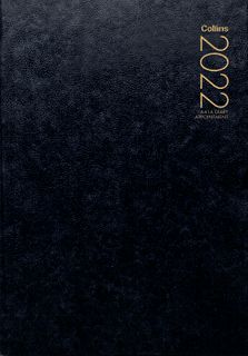 COLLINS DIARY A41A BLACK EVEN YEAR