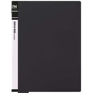 DISPLAY/CLEAR BOOK FM BLACK A5 20 POCKET