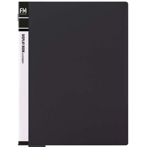 DISPLAY/CLEAR BOOK FM BLACK A5 20 POCKET