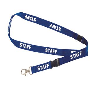 LANYARD REXEL STAFF  BLUE PKT5