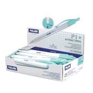 Milan P1 Antibacterial Ballpoint Pen Blu