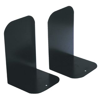 BOOKENDS ESSELTE ELEMENTS METAL BLACK