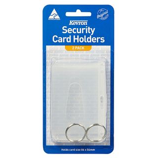 KEVRON SECURITY CARD HOLDER CLEAR PK/2