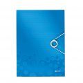 DOCUMENT FOLDER LEITZ WOW 3-FLAP BLUE