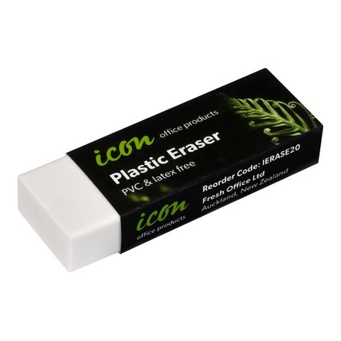 ICON ERASER WITH SLEEVE.